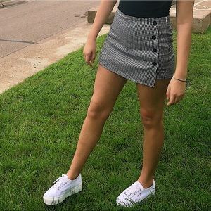 Pacsun Striped Mini Skort